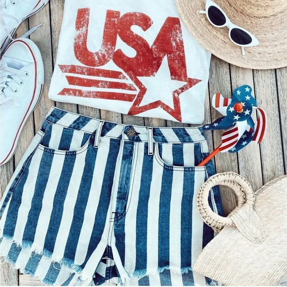 NWOT Show Me Your Mumu | Arizona High Waisted | Sonoma Stripe - Picture 2 of 11